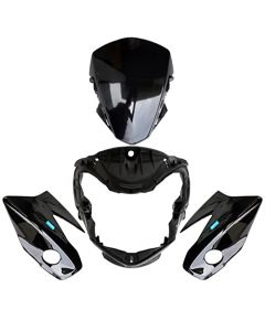 NIKAVI N631 Head Light Visor Mask Compatible for Honda Levo Black