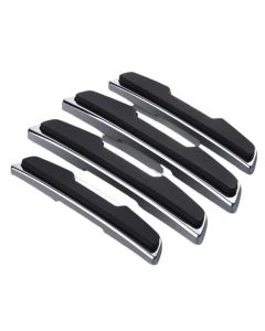 Nikavi Universal Anti-Scratch Car Door Productor Guard, Auto Door Side Edge Protection Sticker silicone polymer, Black (Set of 4) | Rubber