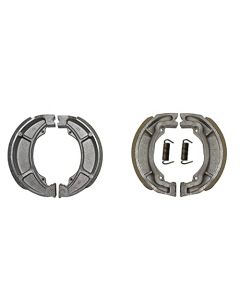 NIKAVI Motorcycle Front & Rear (Combo) Brake Shoe Set Compatible for TVS Star City/Hero Passion Pro F/R (BSS14+BSS03)