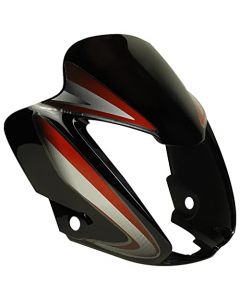 NIKAVI N620 Head Light Visor Mask Compatible for Honda Cb Shne Bk-Red