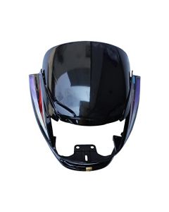 NIKAVI N533A Head Light Mask Compatible Compatible for Hero Super Splendor 2018 Bk-Red
