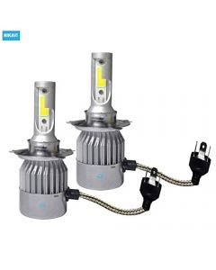 NIKAVI A11 Headlight Bulbs with High/Low Beam for Cars (H4)