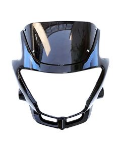 NIKAVI N522 Head Light Mask Compatible Compatible for Hero Glamour New Model Bk-Blue