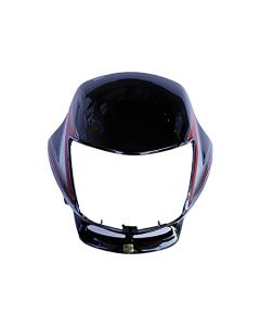 NIKAVI N619 Head Light Visor Mask Compatible for Honda Shne N/M Bk-Red