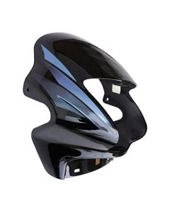 NIKAVI N513 Head Light Mask Compatible Compatible for Hero Passion Plus A/W Bk-Blue