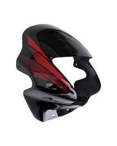 NIKAVI N513A Head Light Mask Compatible Compatible for Hero Passion Plus A/W Bk-Red