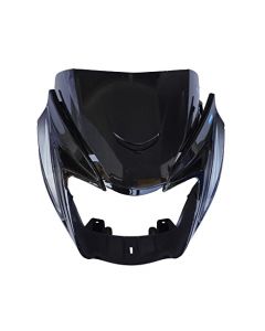 NIKAVI N572D Head Light Mask Compatible Compatible for TVS Star City Plus Bk-Grey