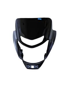 NIKAVI N612 Head Light Visor Mask Compatible for Bajaj Platina 100 Led Bk-Grey