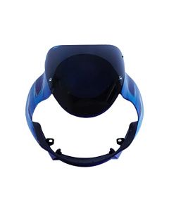 NIKAVI N591E Head Light Visor Mask Compatible for Bajaj Discover DTS-i 125Cc Blue