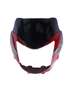 NIKAVI N577B Head Light Mask Compatible Compatible for TVS Phoenix Red