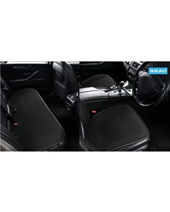 NIKAVI Car Seat Cushion, Non-Slip Rubber,3D Dimensional Breathable Mesh ,Washable seat Cushion for car Universal 2021 (Black)
