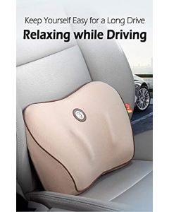 GiGi 100% Pure Memory Foam Back Cushion, Orthopedic Design for Lower Back Pain Relief-Lumber Support Pillow Ideal for Home/Office Chair, Car Seat