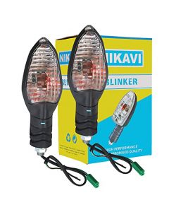 NIKAVI INDA21 Blinker Indicator Assly. Compatible for Bajaj Discover ST (Set of 2)