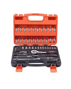 Nikavi Multipurpose Combination Wrinches Set, Car Repair Tool Ratchet Wrench Set Hand Tool Kit, (46 Pieces)