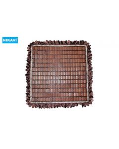 NIKAVI Natural Bamboo Wood Car Seat Mat/Chair/Office//Dinning Room Chair Mats -Reduces Heat (WALNUT)