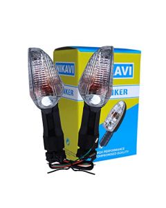 NIKAVI INDA53 Blinker Indicator Assly. Compatible for Hero Passion Pro BS6 (Set of 2)