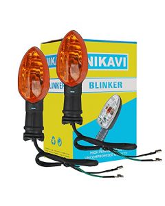 NIKAVI INDA37 Blinker Indicator Assly. Compatible for Yamaha FZ (Set of 2)