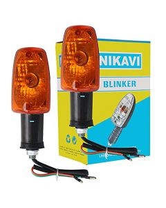 NIKAVI INDA03 Blinker Indicator Assly. Compatible for Hero Passion Plus (Set of 2)