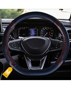 NIKAVI Luxury Steering Wheel Cover (Small-D)(36cm) Black