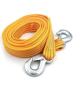 NIKAVI Heavy Duty Tow Strap with Safety Hooks 4 Meter 5 Ton Capacity