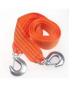 NIKAVI 3 Tons Tow Rope Car Towing Strap Tow Cable Rope with Hooks 10 Feet Emergency Heavy Duty Recovery Strap