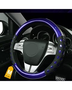 NIKAVI Fashion Steering Wheel Cover (Medium -O)(38cm) Blue