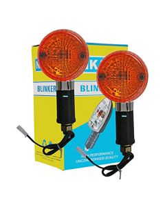 NIKAVI INDA35 Blinker Indicator Assly. Compatible for Royal Enfield Bullet (Set of 2)