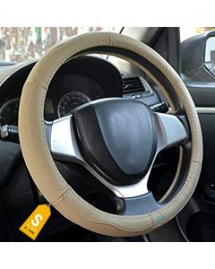 NIKAVI Microfiber Leather Car Steering Wheel Cover Universal