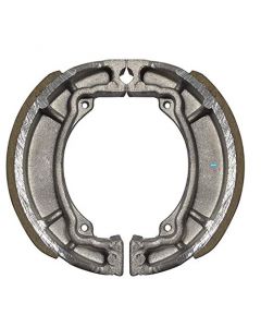 NIKAVI BSS08 Brake Shoe Set Compatible for Bajaj 4S (F & R) / Boxer at (Rear) / Boxer CT (Rear) / Platina (Rear) / CT 100 (Rear) / Bajaj M 80 (Rear)+NKVKC