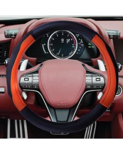 NIKAVI Spring Steering Wheel Cover for All Cars - 15 inch (Approx) (Orange)
