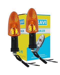 NIKAVI INDA27 Blinker Indicator Assly. Compatible for TVS Apache (Yellow) (Set of 2)