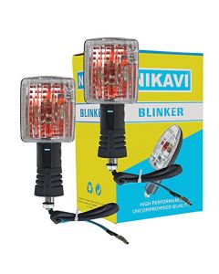 NIKAVI INDA02A Blinker Indicator Assly. Compatible for Hero Splendor Pro (Set of 2)
