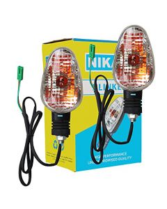 NIKAVI INDA20 Blinker Indicator Assly. Compatible for Bajaj V Rear (Set of 2)