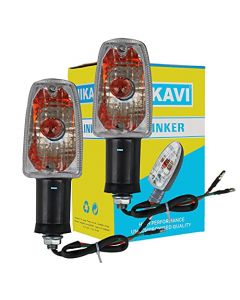 NIKAVI INDA04 Blinker Indicator Assly. Compatible for Hero Passion Pro (Set of 2)
