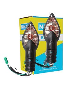 NIKAVI INDA22 Blinker Indicator Assly. Compatible for Bajaj XCD 135 (Set of 2)