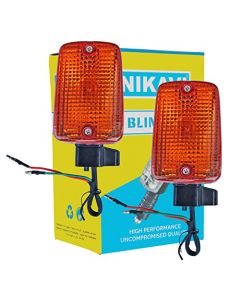 NIKAVI INDA13 Blinker Indicator Assly. Compatible for Hero Honda SS Rear (Long Wire) (Set of 2)