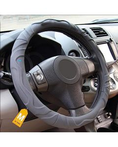 NIKAVI Hard Microfiber Leather Steering Wheel Cover