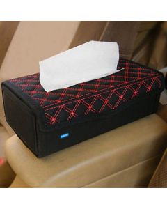 NIKAVI Portable Leather Rectangular Tissue Cover Box Holders Case Pumping Paper Car Hotel Home Gift