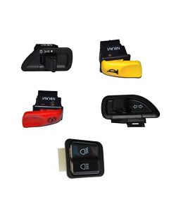 NIKAVI Start,Horn,Indicator,Headlight,Dim/Dip Modular Switches Compatible for TVS Wego/TVS Jupiter(Set of 5)(MS8+MS9+MS10+MS11+MS25)