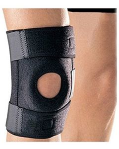 NIKAVI Knee Support, Open-Patella Stabilizer with Adjustable Strapping & Extra-Thick Breathable Neoprene Sleeve